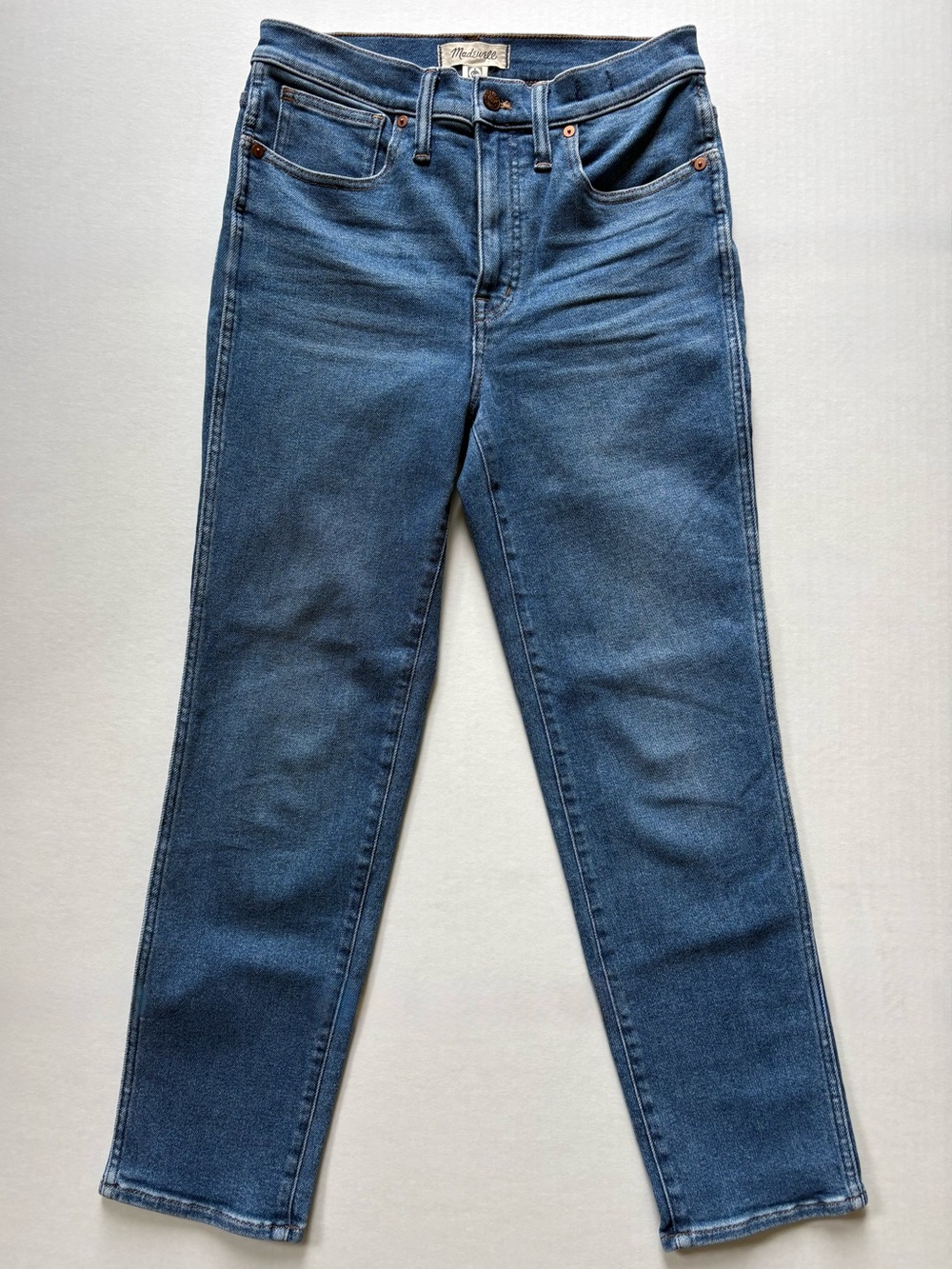 Madewell Stovepipe High Rise Straight Leg Jeans Size 27 NWOT